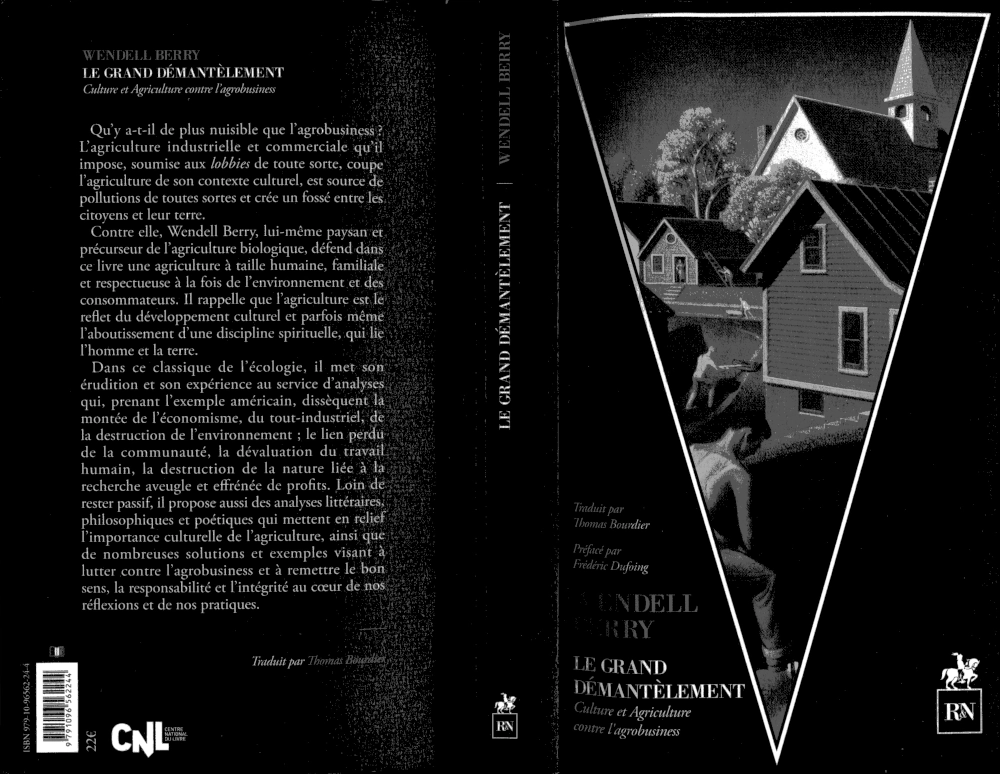couverture livre Grand démantèlement dessin d'un village et travail manuel de la terre