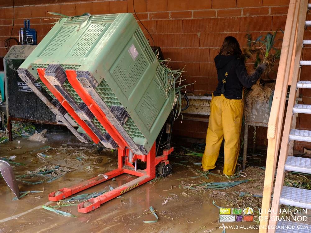 photo du basculeur de palox, petit outil électrique respectueux de l'anatomie paysanne