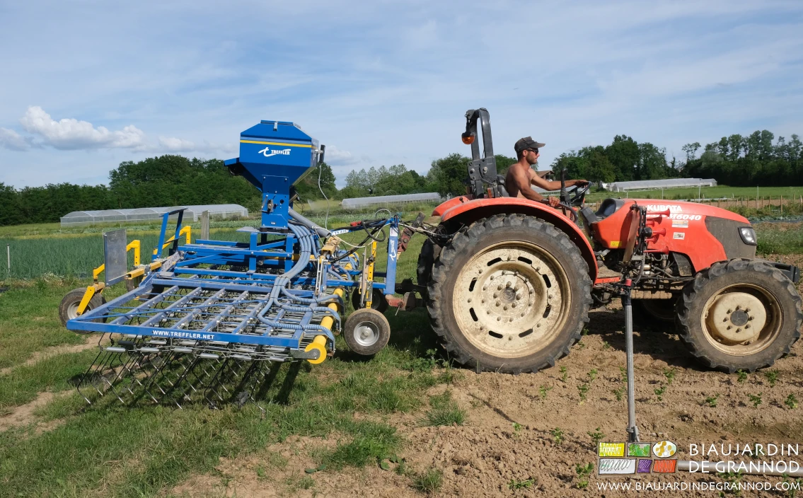 photo de la nouvelle étrille, très délicate et souple qui bine trois planches