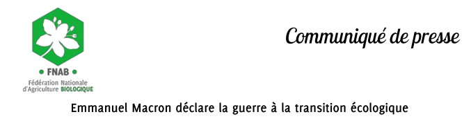 chapo du communiqu de presse de la FNAB