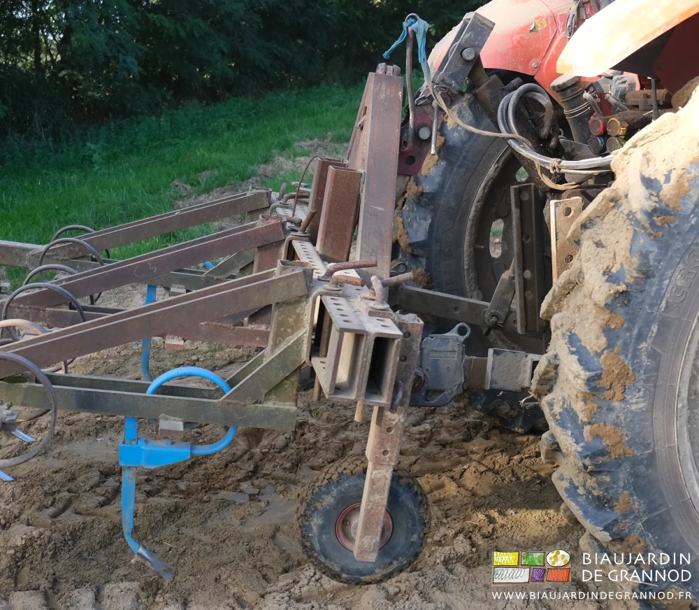 photo de profil de BPO attelée avec triangle et 2 barres de U percé