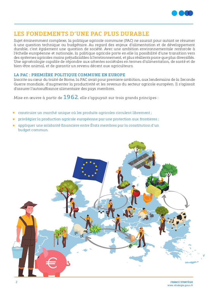 couverture et texte du rapport résumé de France Stratégie