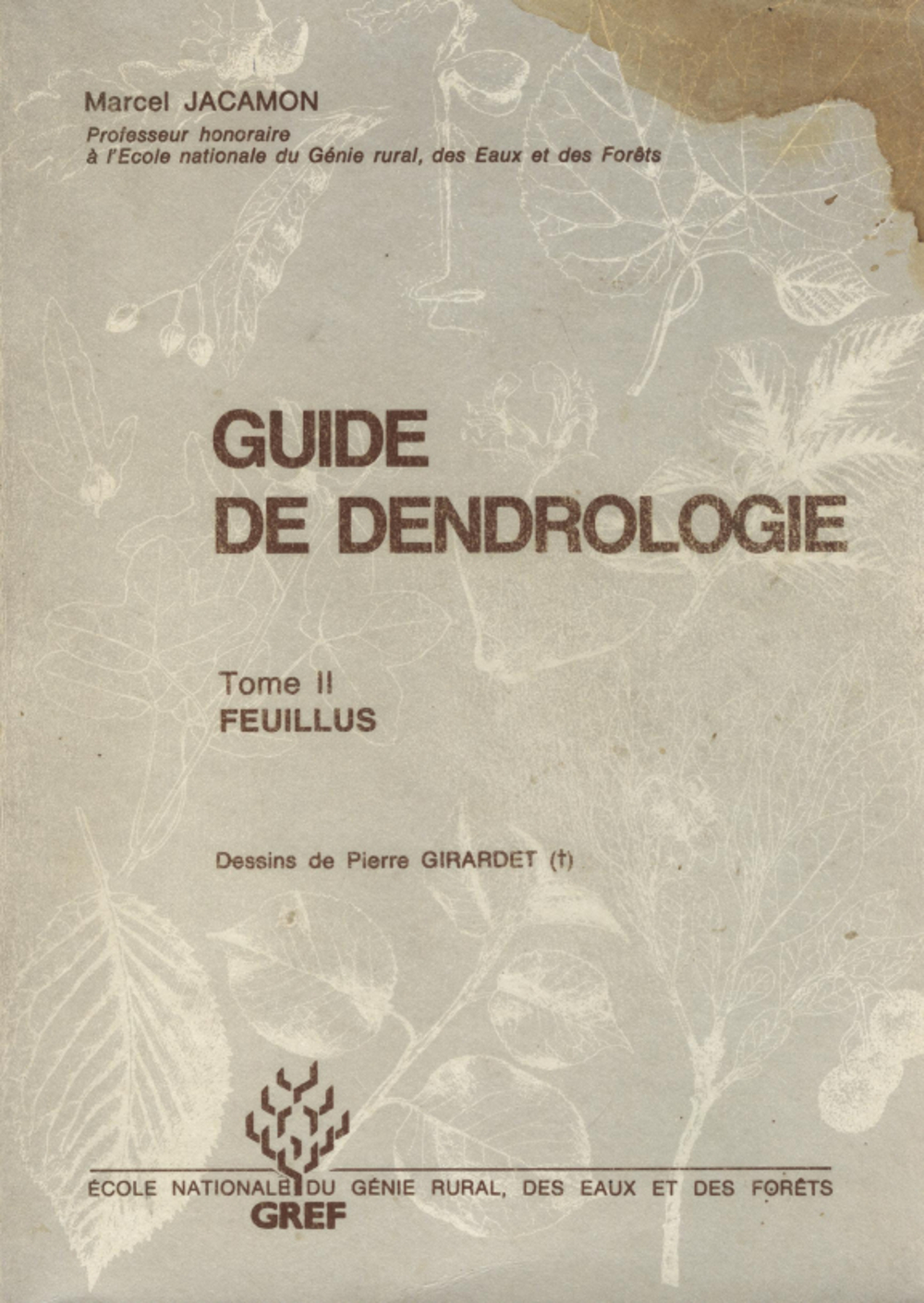 couverture du guide de dendrologie de Marcel Jacamon