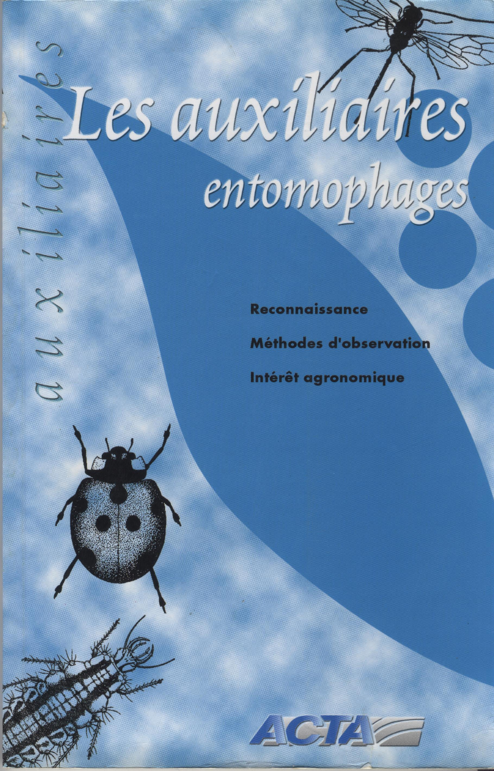 couverture bleue du guide ACTA des auxiliaires enthomophages