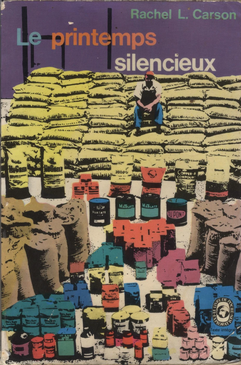 couverture d'une vieille édition livre de poche Printemps silencieux