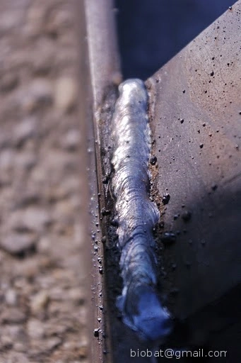 photo d’une bien belle soudure réalisée par les stagiaires