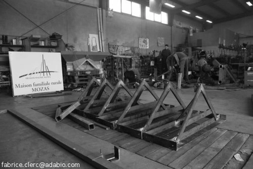 photo d’une série d’éléments de cultibutte déjà assemblés