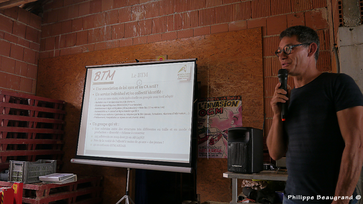 photo de Dominique Berry pendant sa présentation