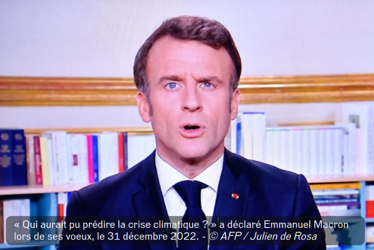 photo des vœux présidentiels source journal Reporterre