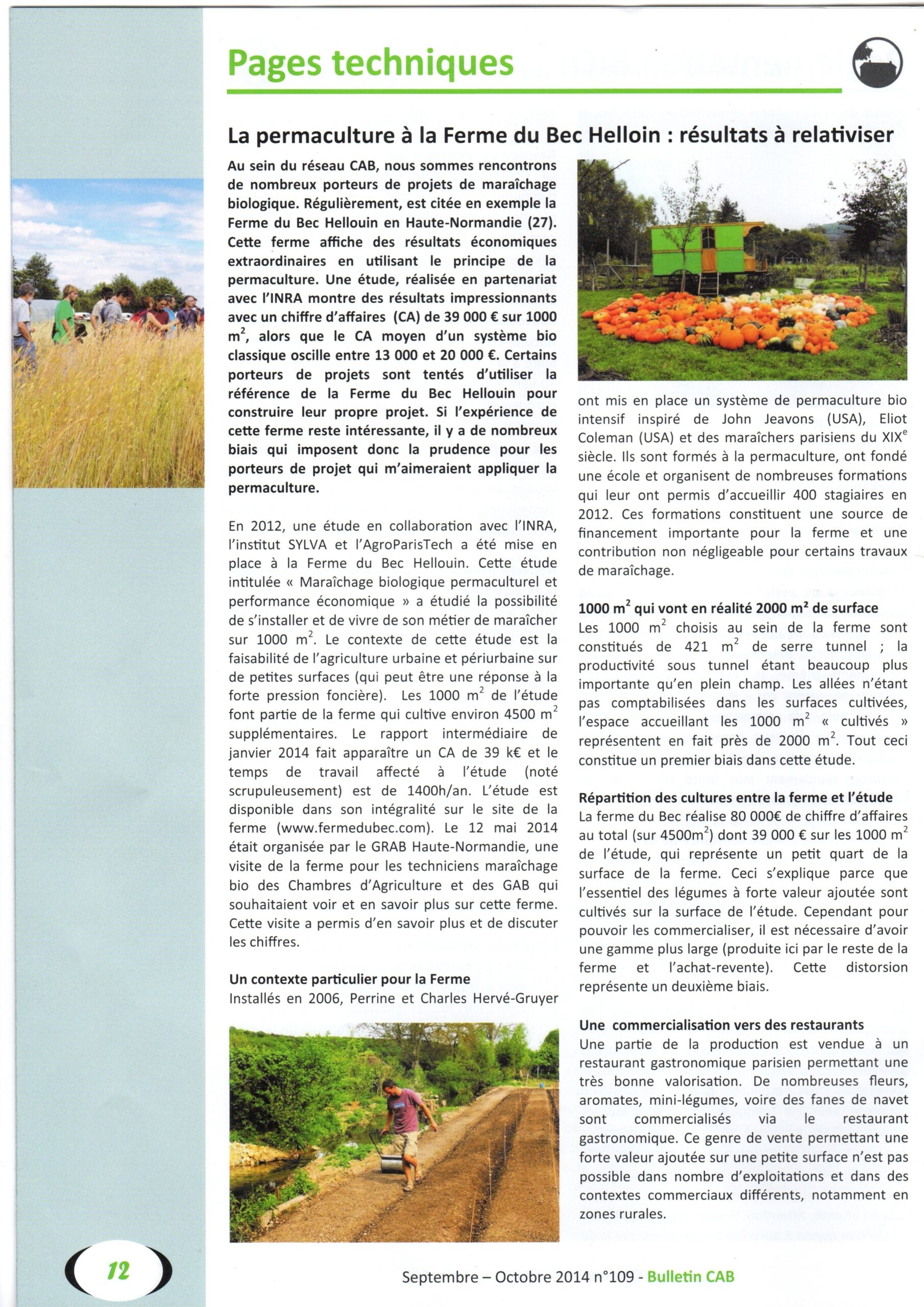 compte rendu de la visite du GAB 72 page 1