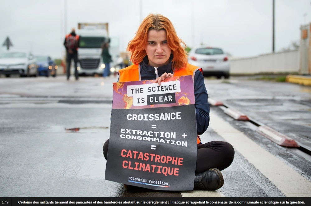 photo du reportage de Reporterre sur l'action non-violente