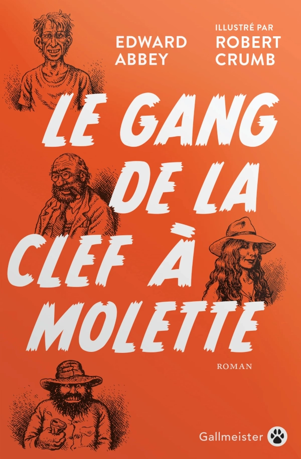 couverture orange et dessin de Crumb du Gang de la clé à molette