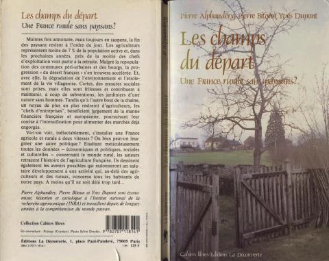 scan de couverture "les champs du départ" 1989 une barrière de pré ouverte