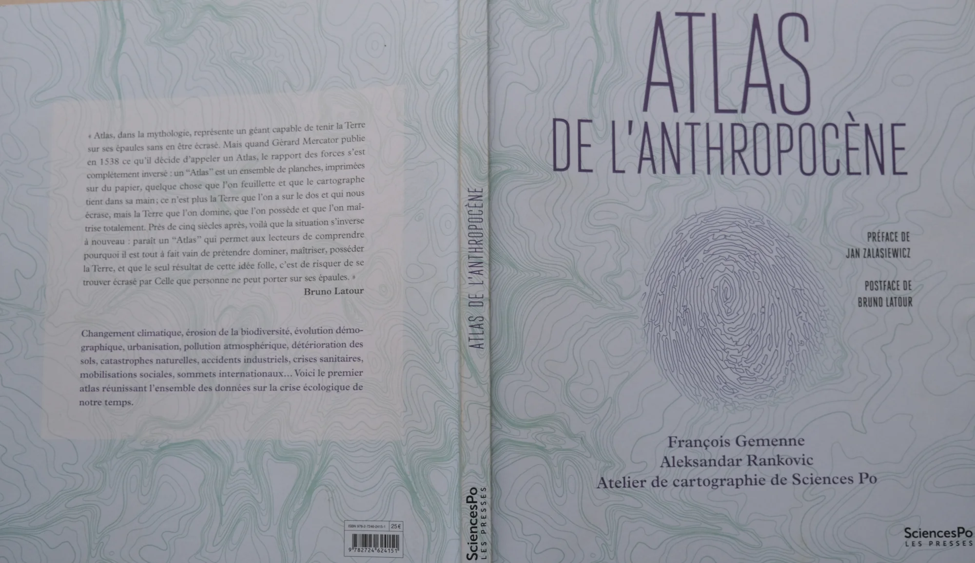 couverture de l'atlas de l'anthropocène 