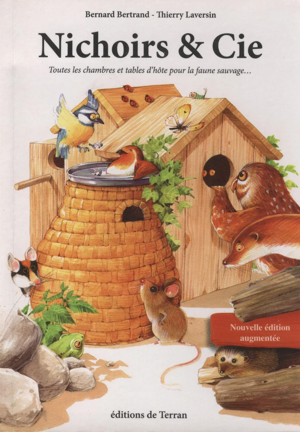 dessin de couverture du livre de Bernard Bertrand Nichoirs et compagnie