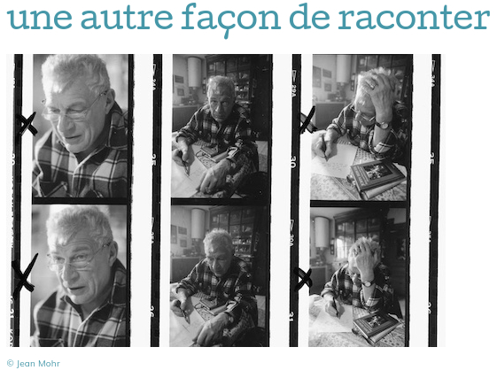 montage de photos NB de John Berger par Jean Mohr source manufacture d'idées 71 Chasselas