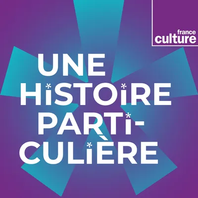 logo bleu et violet de l'émission de France Culture Une histoire particulière