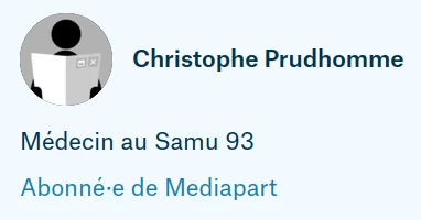copie d'écran du blog de Christophe Prudhomme sur Mediapart