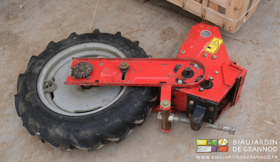 photo d'un élément d'entrainement déposé