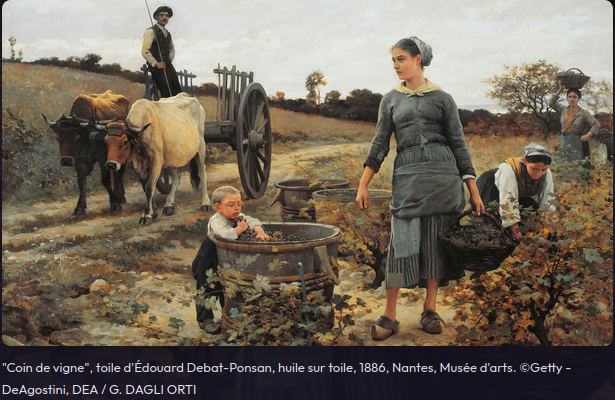 "Coin de vigne", toile d'Édouard Debat-Ponsan, huile sur toile, 1886, Nantes, Musée d'arts. ©Getty - DeAgostini, DEA / G. DAGLI ORTI