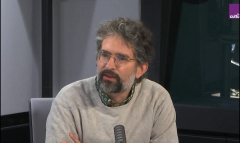 copie d'écran Matthieu Calame dans le studio de France Culture