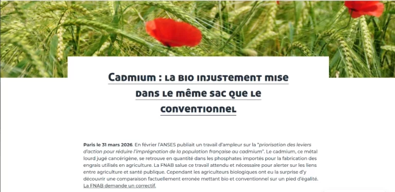 titre La bio injustement mise dans le même sac que le conventionnel