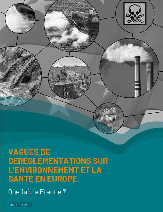 couverture du rapport fumées d'usines, chimie agricole, déversements en rivière etc...