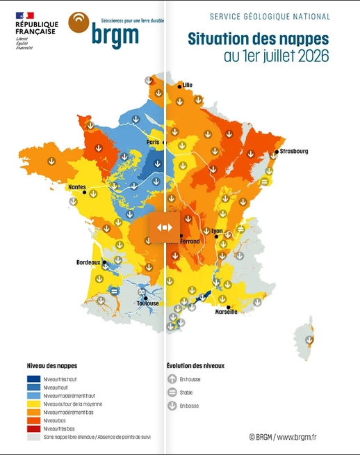 copie de la carte de France comparative du BRGM