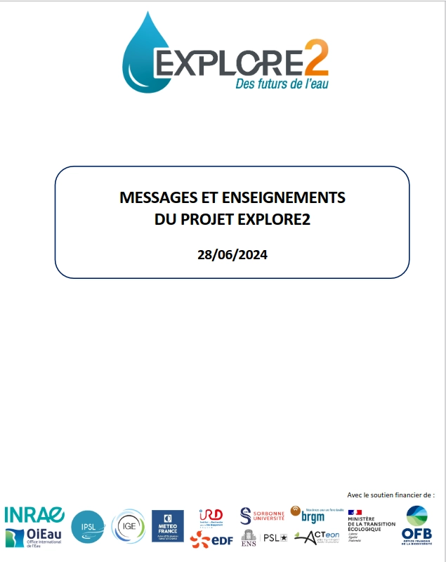 dossier messages et enseignements du projet explore2 mené sous la coordination de l'INRAE en 2024 explore2
