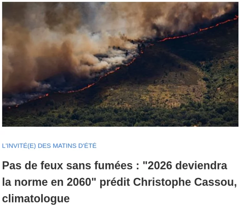 photo d'ncendie et gigantesque nuage de fumée dans les Landes
