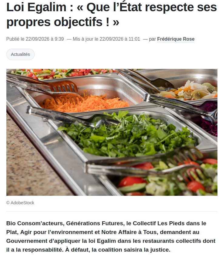 26 09 29 Egalim Biofil Coalition Recours